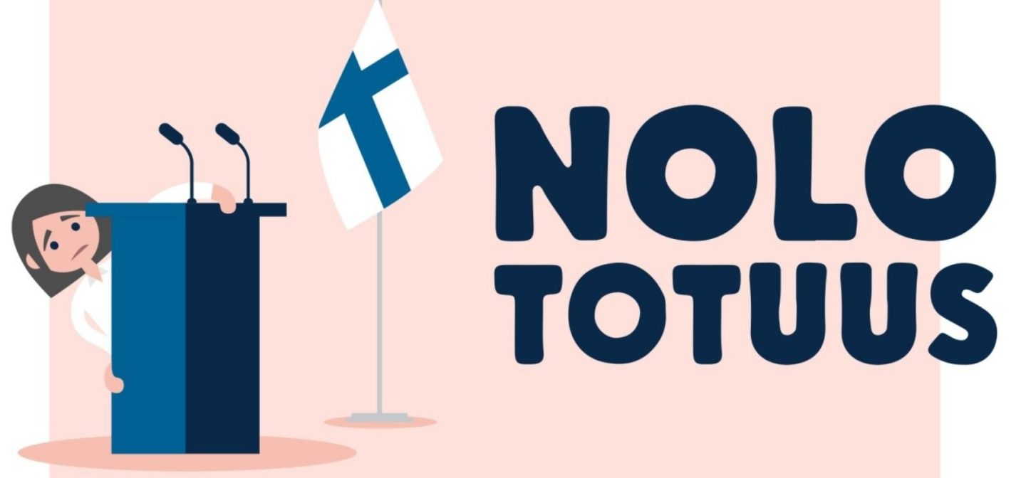 Nolo totuus -kampanjan piirroskuva piilottelevasta hahmosta