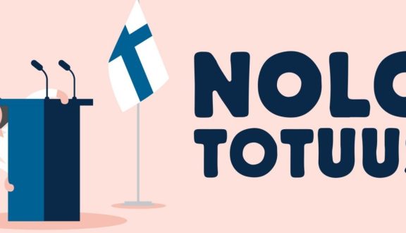 Nolo totuus -kampanjan piirroskuva piilottelevasta hahmosta